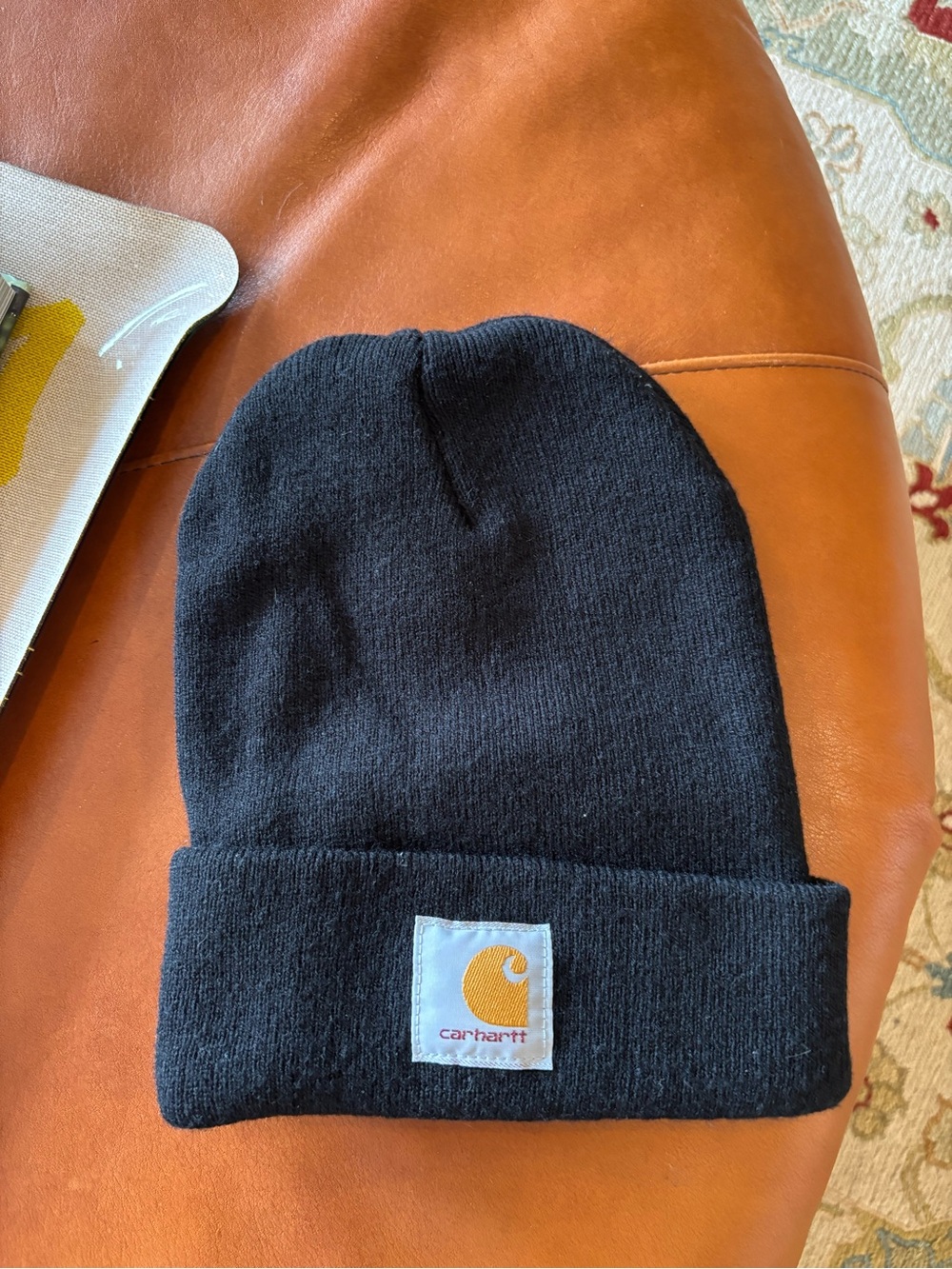 Carhartt Black Knit Cuffed Beanie